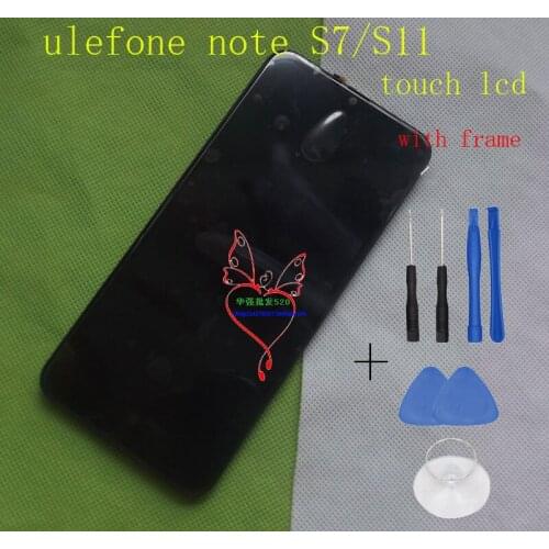 Original ulefone note 7 Front Panel Touch Glass Digitizer Screen with LCD display for 6.1inch ulefone S11 Phone
