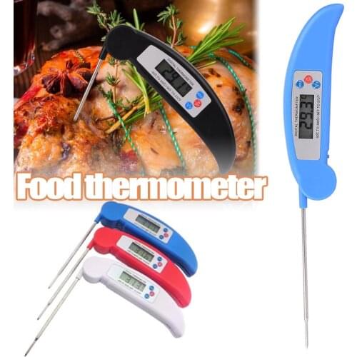 Food Thermometer Barbecue Thermometer Folding Probe Digital Electronic Kitchen Meat Thermometer TS2