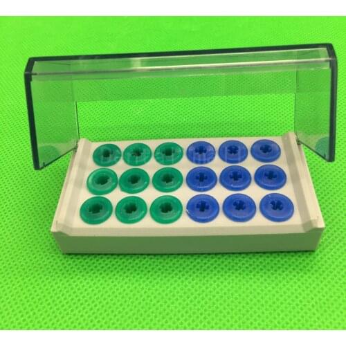 Dental Plastic holder case block for High speed burs for implant drill autoclave
