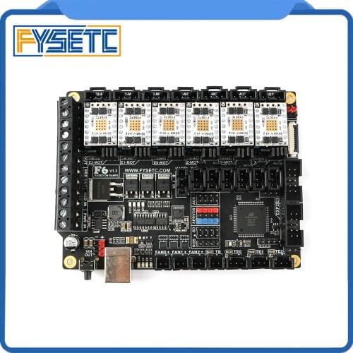 FYSETC F6 V1.3 Board ALL-in-one Electronics Solution Mainboard + 6pc TMC5160 V1.2 SPI High Power Stepper Motor Driver VS TMC2130