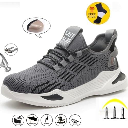 Women and Men Work Safety Shoes Be Applicable Outdoor Steel Toe Anti Smashing Puncture Proof Work Boots Zapatos De Seguridad
