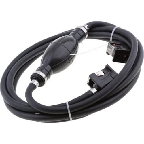 10Ft 3 Meter Rubber 1/4 inch Marine Outboard Boat Fuel Line Assembly with Primer Bulb for Yamaha Motor Boat Parts Replacement