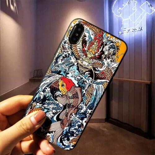 Luxury 3D Emboss Patterned Phone Case For iPhone 7 Case For iPhone X 7 6 6S 8 Plus Case Cover XS MAX XR 8Plus 7Plus Coque Fundas