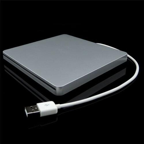 Super Slim External USB 2.0 Superdrive Case Enclosure for Macbook Pro Air iMAC Slot in 9.5mm 12.7mm SATA Optical Drive 20pcs
