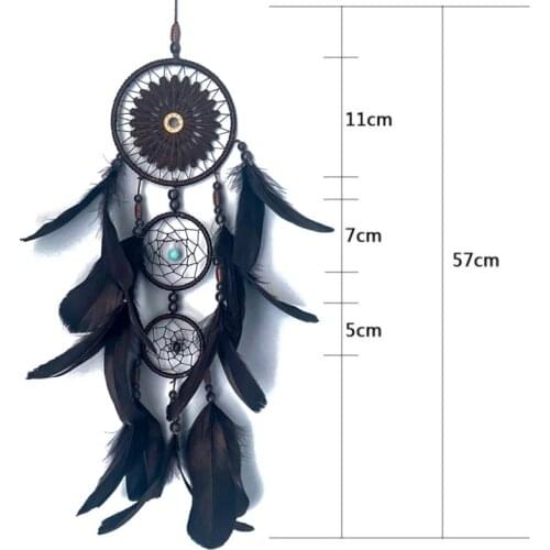 Third Ring Feather Dream Catchers Wall Hanging Room Car Home Decor Ornament Valentines Day Gift Kitchen Accessori