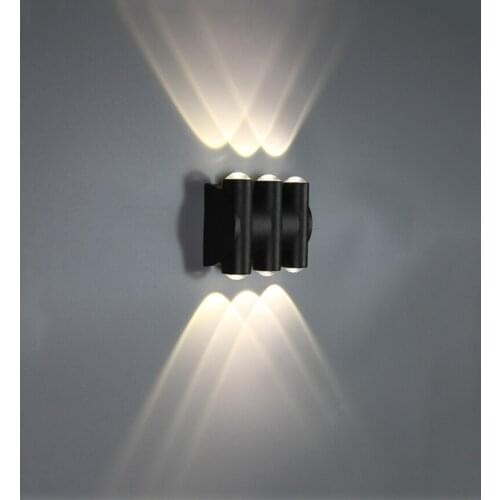 Outdoor waterproof LED double head wall lamp corridor aisle garden wall lamp living room bedroom background decorative wall lamp