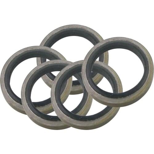 27/30/33/36/39mm Metal Rubber Bonded O-ring Seal Washer Fit M27/M30/M33/M36/M39 Oil Drain Plug Gasket Ring Prevent Oil Leakage