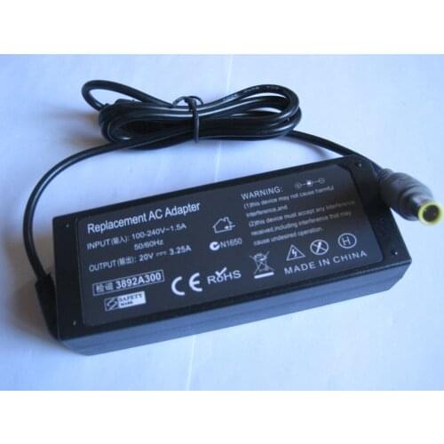 20V 3.25A 65W AC Power Supply Adapter Charger for Lenovo IdeaPad B580 V580 v580c Laptop