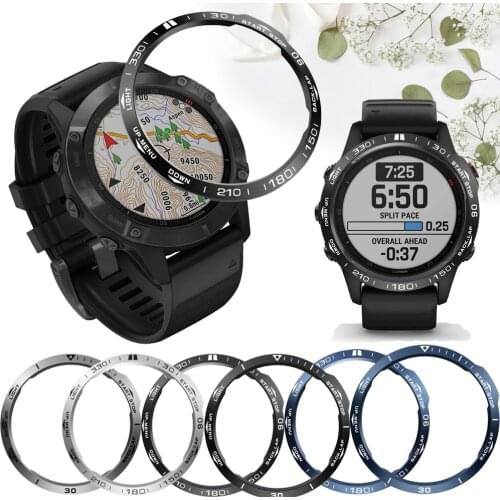 Anti Scratch Protection Ring For Garmin Fenix 5/Fenix 6/Fenix 6X Pro 6X sapphire Watch Dial Bezel Ring Styling Case metal Cover