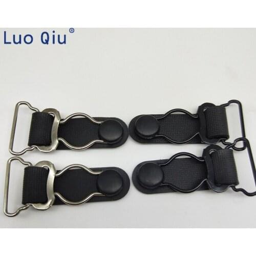 Clip chupete metal Removable buckle Garment Accessories Stockings clips Black Metal+PP Garter Clip 100 pcs/lot 20mm 0.8 Inch