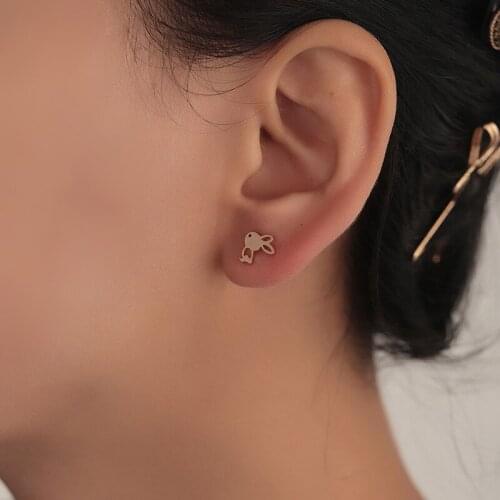 Cute Bunny Stud Earrings Animal Rabbit Earring for Women Birthday Easter Jewelry Gifts