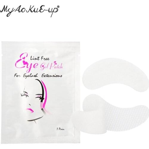 50pairs Girl Eye Gel Patches Eyelash Extension Planting Grafted Eyelashes Affixed Collagen Eye Mask Smooth Lint Isolation Pads