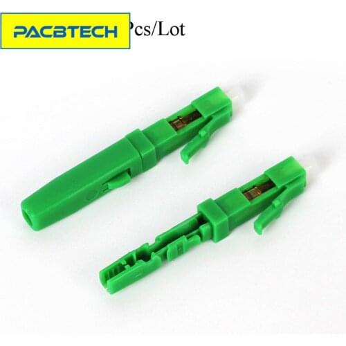 50PCS FTTH LC fast connector LC UPC single mode SM telecom level communication equipment optical fibre field connector