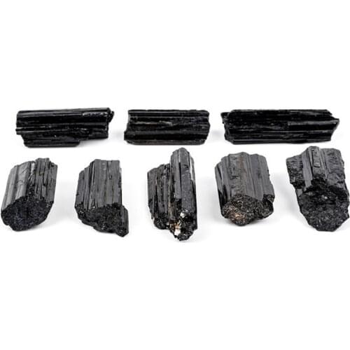 4-6cm acicular natural Black Tourmaline Irregular Shape raw material Reiki Chakra Healing Energy stone 6pcs/lot