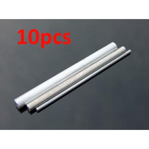 Free Shipping 10pcs Aluminium Shaft sleeve bushing Hollow round tube for RC boat models 2/3/4/5/6/8mm 100/200mm