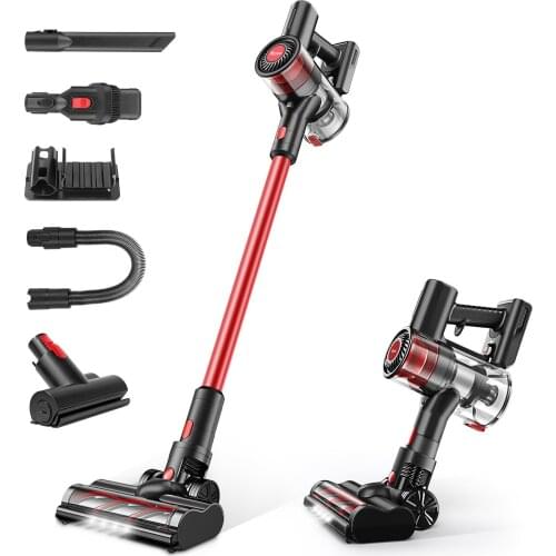 TOCMOC T185 Wireless Hand Held Vacuum Cleaner 22KPa Cordless Vacuum Cleaner With Touch Screen Low-noise for Hard Floors/Carpets