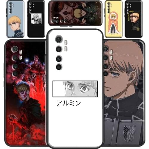 Armin Arlert Attack On Titan Case For Xiaomi Mi 11 Lite Ultra 9 10 9T 10T Pro A3 POCO F3 F1 F2 M3 X3 Pro Bumper Cover