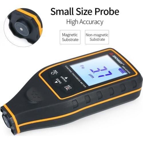 SNDWAY Digital Paint Coating Thickness Gauge Handheld Coatings Thickness Tester Coating Thickness Meter SW-6310A