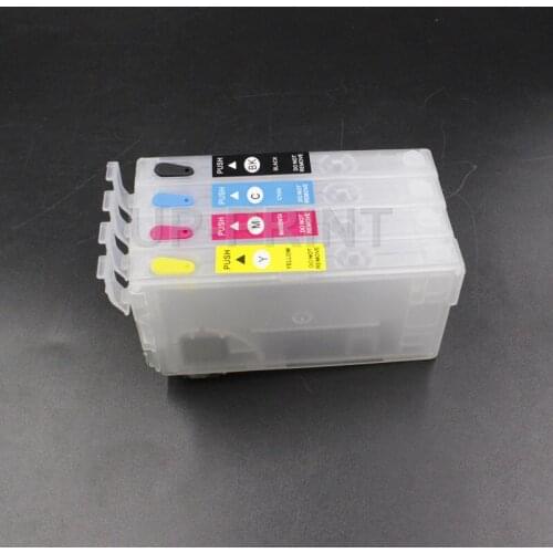 CISSPLAZA No chip T802 T802XL Refill Ink Cartridge without Chip for Epson WF-4720 WF-4730 WF-4734 WF-4740 EC-4020 EC-4030