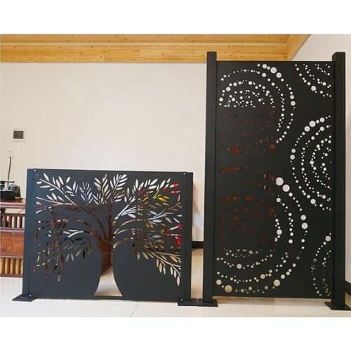 Stainless steel Custom Decorative Laser Cut Board Decorative Partition And Outdoor Metal Privacy Screens