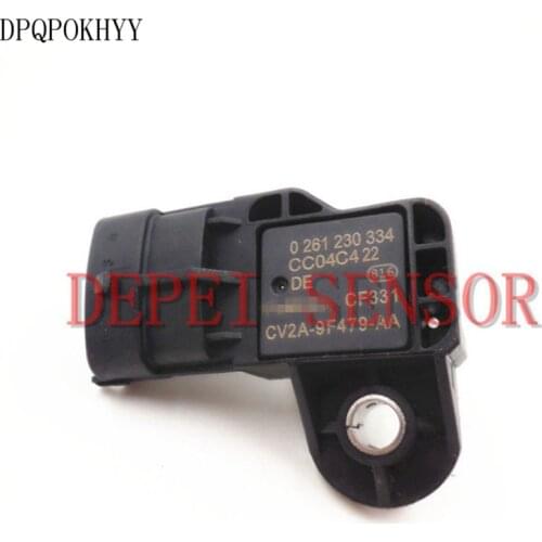 DPQPOKHYY For FORD FIESTA MK6 FOCUS MK3 ESCAPE 1.6 2.0 AIR INTAKE TURBO BOOST PRESSURE SENSOR 0261230334 CV2A-9F479-AA