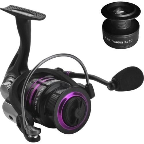 Carp Spinning Fishing Reel 1000/2000/3000 Series 5+1BB Ultralight Saltwater Fishing Reel with Free Spare Plastic Spool