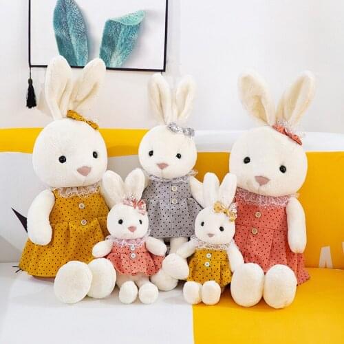Little Rabbit Plush Toy Bunny Stuffed Soft Animals Sleeping Cute Cartoon Dolls for Children GIrls Friend Birthday Gift 2021 new