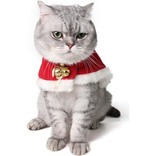Cute Pet Costume Christmas New Year Cloak for Puppy Kitten Small Cats Dogs