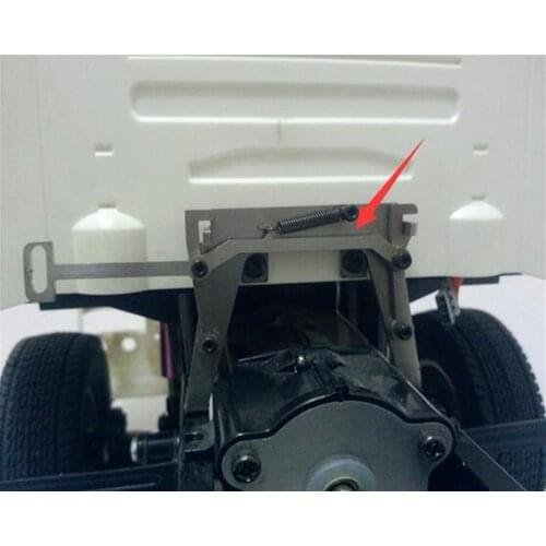 Remote control actros truck stainless steel shell cab lock catch assembly for tamiya 1/14 scale scania beEnz MAN volvo trailer