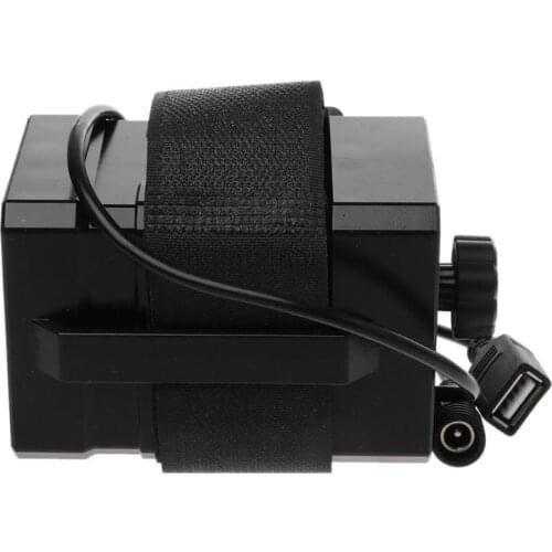 12V 12V Waterproof Battery Case Box with USB Interface Support 3x 18650 26650 Battery DIY Power Bank for Bike LED Light Lamp