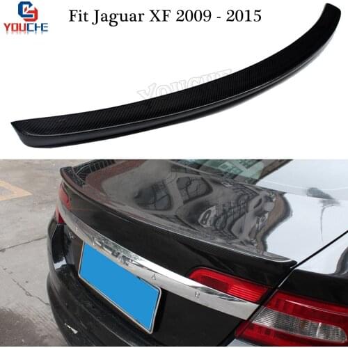 OEM Rear Trunk Spoiler for Jaguar XF 2009 - 2015 4-door Sedan Trunk Lip Boot Spoiler Carbon Fiber Material Car Rear Wing