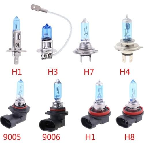 1 Pc Halogen Bulb H1/H3/H4/H7/H8/H11/9005/9006 12V 55W 5000K Quartz Glass Vehicle Car Headlight Lamp Car Styling Accessories