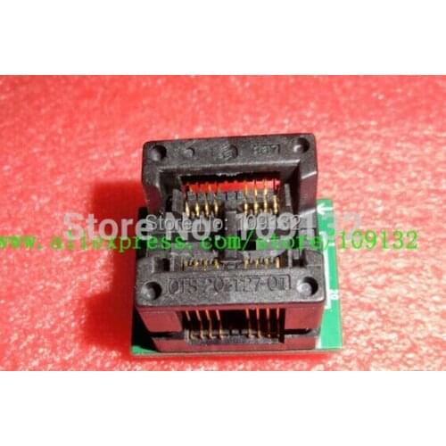 1pcs double SO8 SOP8 to DIP16 Programmer adapter Socket 200mil 208mil 25Q 25F CHIP