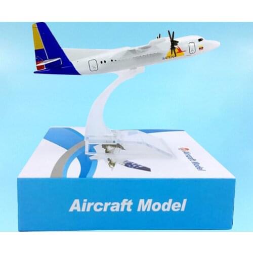 16CM 1:400 FK50 Model Toys Colombia Satena AVIANCA Airlines Diecast Alloy Aircraft Plane Airliner Display Adult Collection Gift