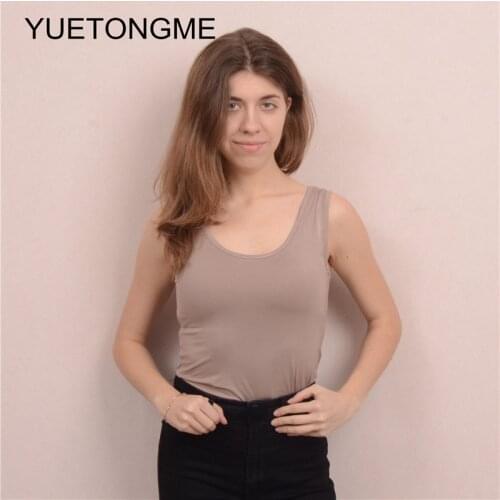 2020 new Cotton plus size Womens Tess Sleeveless Summer Slim Fit Sexy Black Tank Undershirts Club Top vest Stretch