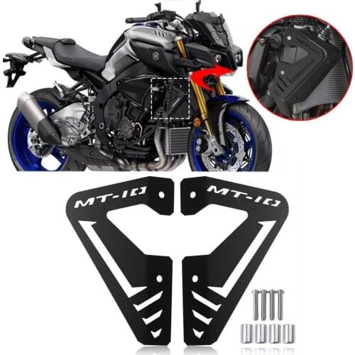 Aluminum Radiator Side Plate Cover Protector Cover Plates Guard For Yamaha MT FZ 10 MT10 FZ10 MT-10 FZ-10 2015 2016 2017 2018