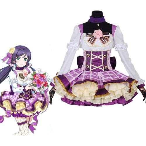 Anime Comic LoveLive! School idol project Cosplay Costumes Toujou Nozomi Cosplay Costume Flower Bouquet Ver Dress Women Girls