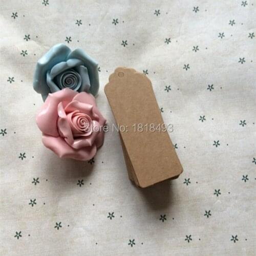 Free shipping custom clothing printed tag/shape cutting labels/3x8.5CM,500pcs a lot blank kraft paper tag,DIY gift hang tag