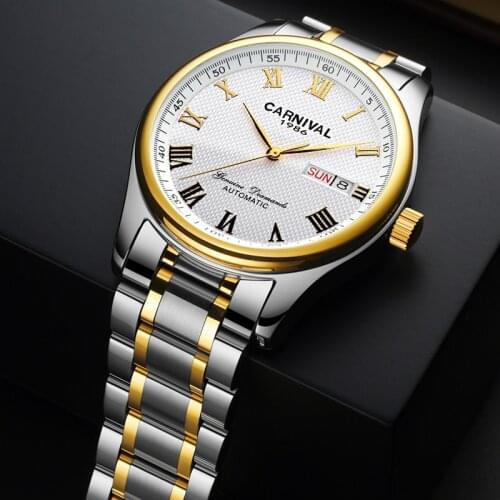 Carnival Mechanical Watches Minimalist Watch for Men Wristwatch Luxury Waterproof Automatic hombre Relogio Masculino 2020 New