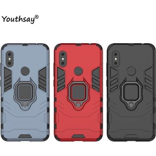 For Xiaomi Redmi Note 6 Pro Case Magnetic Finger Ring Kickstand Hard PC Phone Case Redmi Note 6 Pro Case Redmi Note 6 Pro Funda