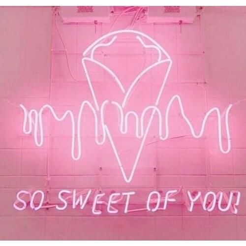 Decorative Light So Sweet of You Neon Light Studio Lovely Accessory Hotel Beer light Enseigne Lumineuse Handmade Real Glass Tube