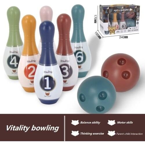 Childrens bowling childrens interactive leisure indoor sports games play house kindergarten hands-on ball toys