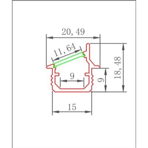 Free Shipping Custom aluminum extrusion profile / black powder coated aluminum channel / aluminum wardrobe closet profile 2m/pcs