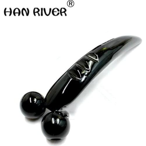 HANRIVER 2018 Ox horn massage facial lift car double roller face massager thin face artifact roller type manually