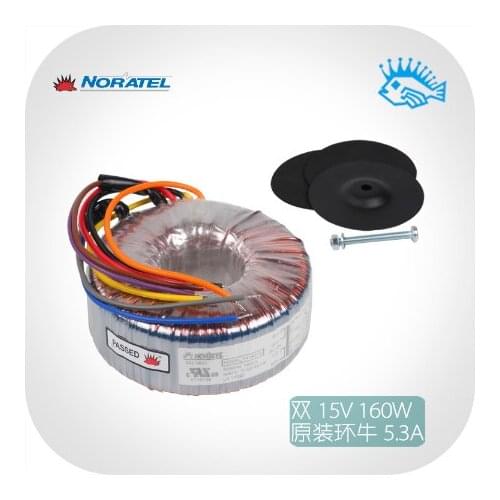 Imported new Noratel 160VA 115 / 230V 2x15V 160w toroidal transformer