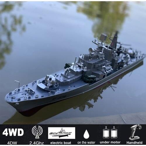 1:275 Scale 31Inch Large Remote Controlled Warship Battleship Rc Ship On Lakes Pools Rivers Exhibits Models For Kids Boys A