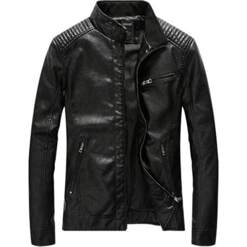 Brand Fashion Military Jackets Men Slim Thin Autumn Outwear Bomber Jacket Army PU Motorcycle Leather Jacket Spring Autumn Coats