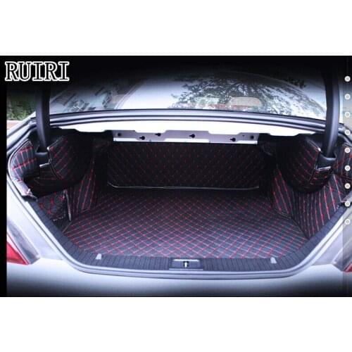 Good! Full set car trunk mats for Mercedes Benz CLS 63 AMG W218 2017-2010 waterproof boot carpets cargo liner mat for CLS63 2013
