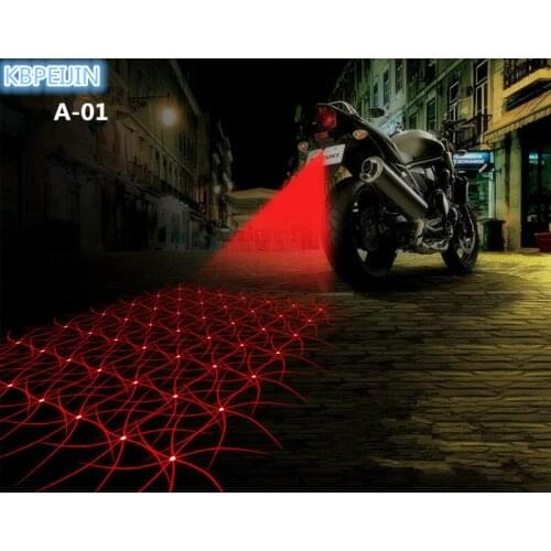 Styling LED Car Motorcycle Laser Fog Light Anti Collision Tail Lamp Car Sticker for Ford mondeo kuga fiesta Focus2 3 ecosport