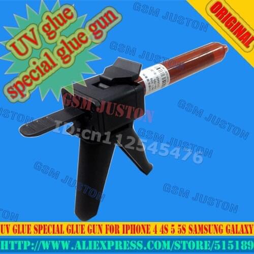 UV glue special glue gun for iphone 4 4s 5 5s Samsung galaxy free shipping